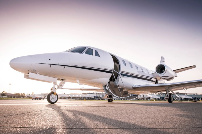 Private jet flights